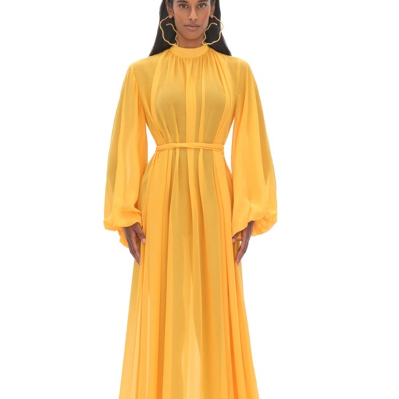 NWT ANDREA IYAMAH SADE MARIGOLD DRESS - Picture 1 of 1